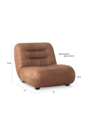 Deep Stitched Leather Lounge Chair | Dutchbone Wyatt | Dutchfurniture.com