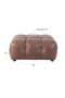 Tufted Leather Ottoman | Dutchbone Hackman | Dutchfurniture.com