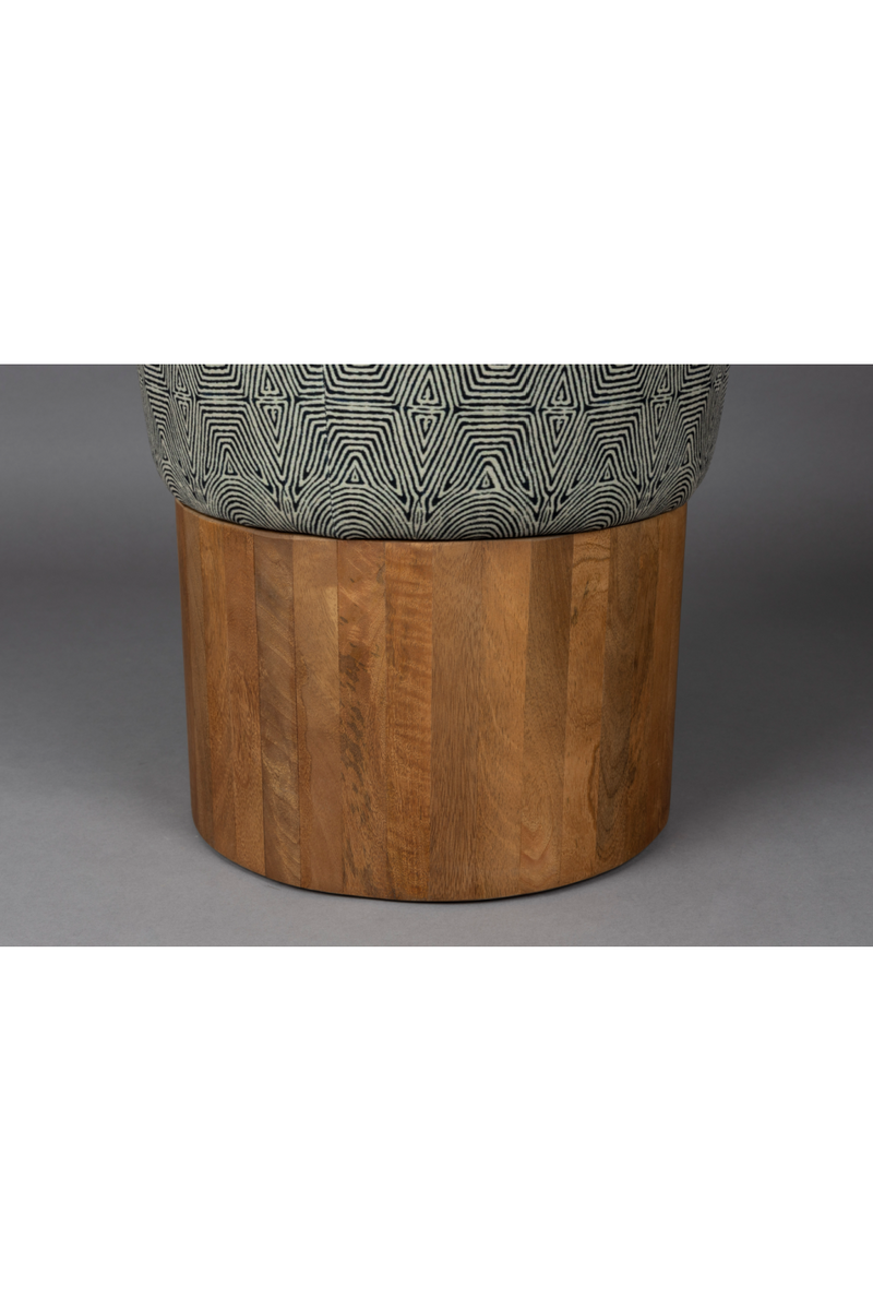 Graphic Print Stool | Dutchbone Fragment | Dutchfurniture.com