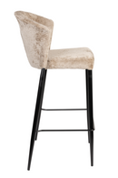 Beige Velvet Counter Stools (2) | Dutchbone Georgia | Dutchfurniture.com