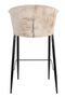 Beige Velvet Counter Stools (2) | Dutchbone Georgia | Dutchfurniture.com