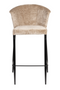 Beige Velvet Counter Stools (2) | Dutchbone Georgia | Dutchfurniture.com