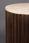 Round Travertin Side Table | Dutchbone Marlow | Dutchfurniture.com