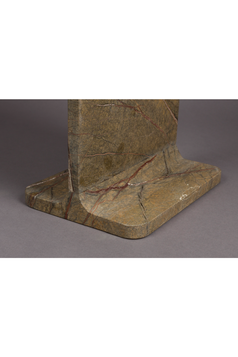 Brown Marble Square Side Table | Dutchbone Satpura | Dutchfurniture.com