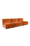 Brown Velvet 3-Seater Sofa | Dutchbone Giada | Oroatrade.com