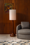 Rubber Wood Floor Lamp | Dutchbone Jones | Dutchfurniture.com