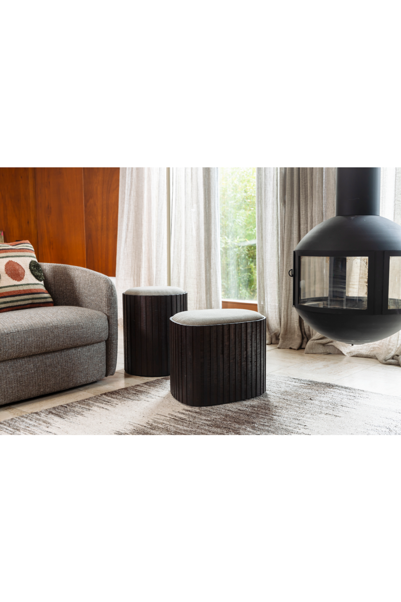 Teak Storage Pouf | Dutchbone Bay | Dutchfurniture.com