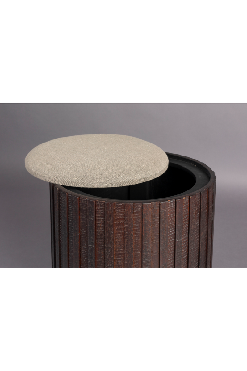 Teak Storage Pouf | Dutchbone Bay | Dutchfurniture.com