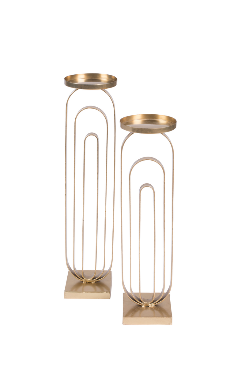 Vintage Gold Candle Holder L | Dutchbone Proa | Dutchfurniture.com