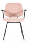 Pink Fletcher Dining Chair With Armrest | Eleonora Lynn | Oroatrade.com