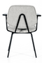 Gray Fletcher Dining Chair With Armrest | Eleonora Lynn | Oroatrade.com