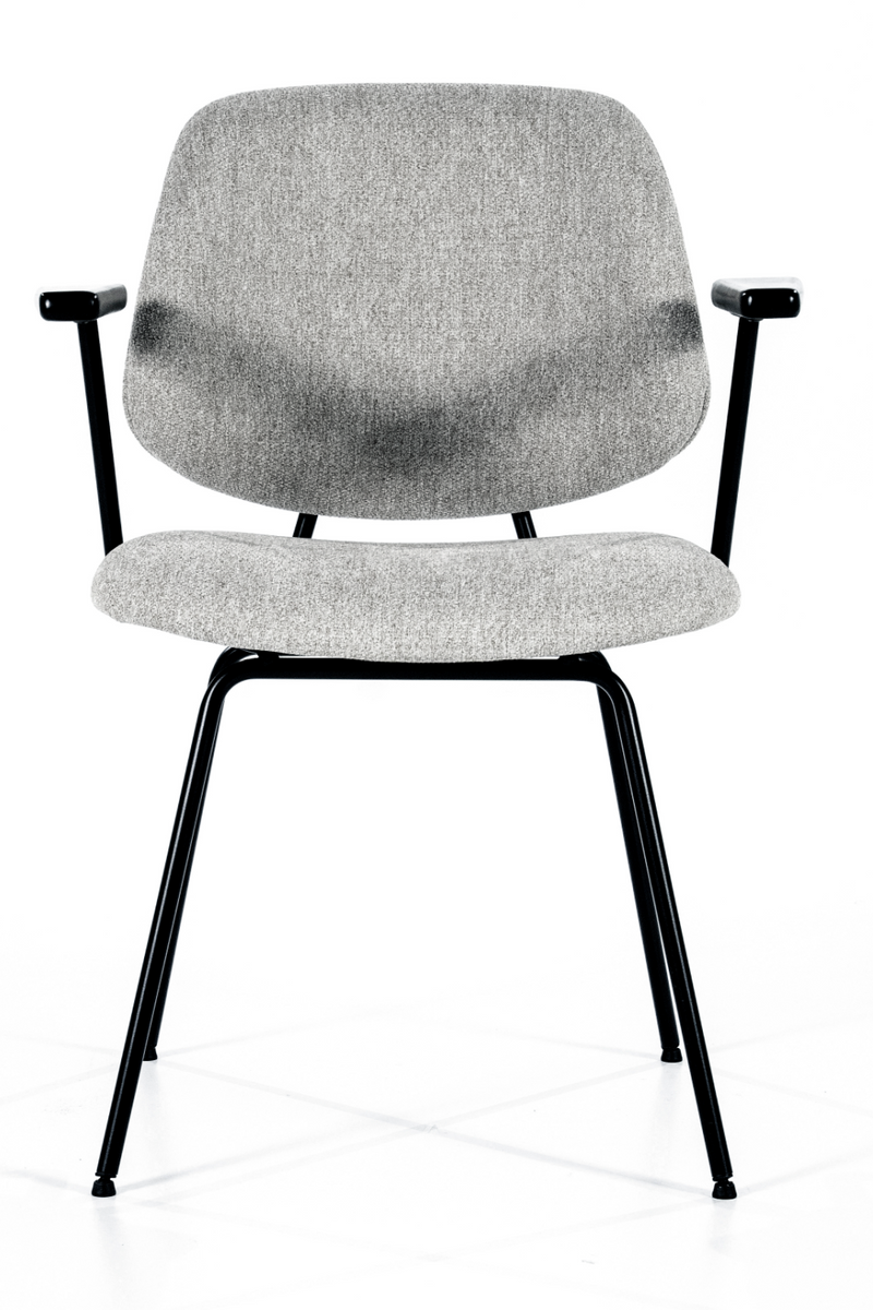 Gray Fletcher Dining Chair With Armrest | Eleonora Lynn | Oroatrade.com