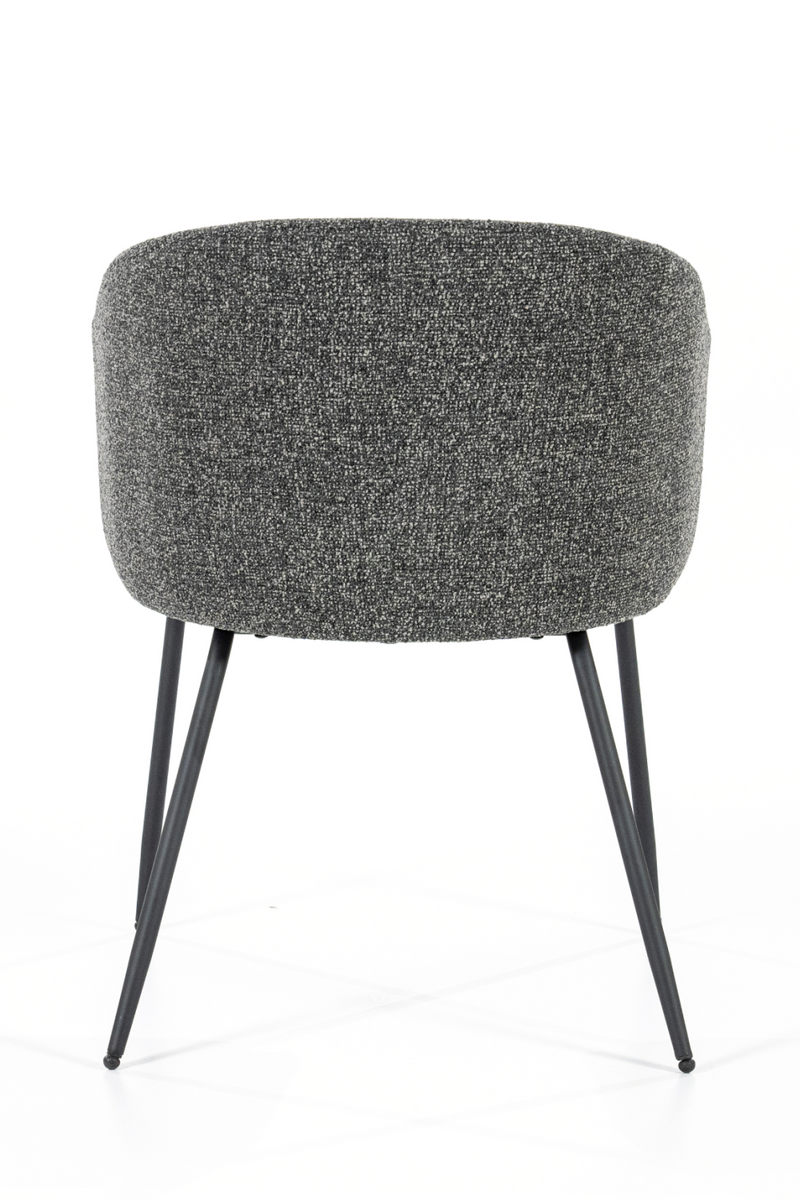Gray Polyester Curved Back Chair | Eleonora Astrid | Dutchfurniture.com