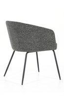 Gray Polyester Curved Back Chair | Eleonora Astrid | Dutchfurniture.com