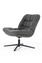 Gray Upholstered Swivel Chair | Eleonora Danica | Oroatrade.com