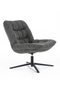 Gray Upholstered Swivel Chair | Eleonora Danica | Dutchfurniture.com