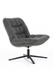 Gray Upholstered Swivel Chair | Eleonora Danica | Oroatrade.com
