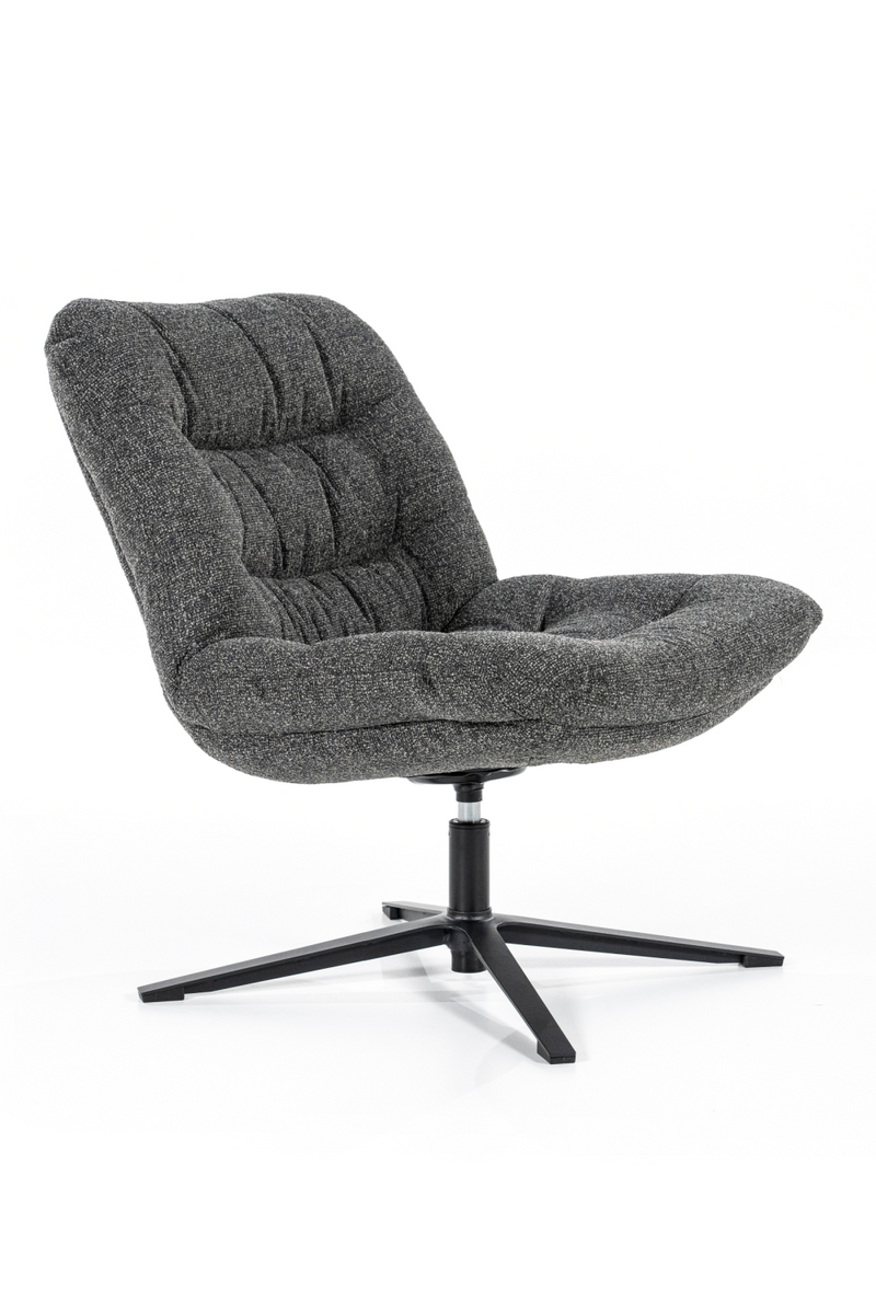 Gray Upholstered Swivel Chair | Eleonora Danica | Oroatrade.com
