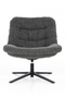 Gray Upholstered Swivel Chair | Eleonora Danica | Oroatrade.com