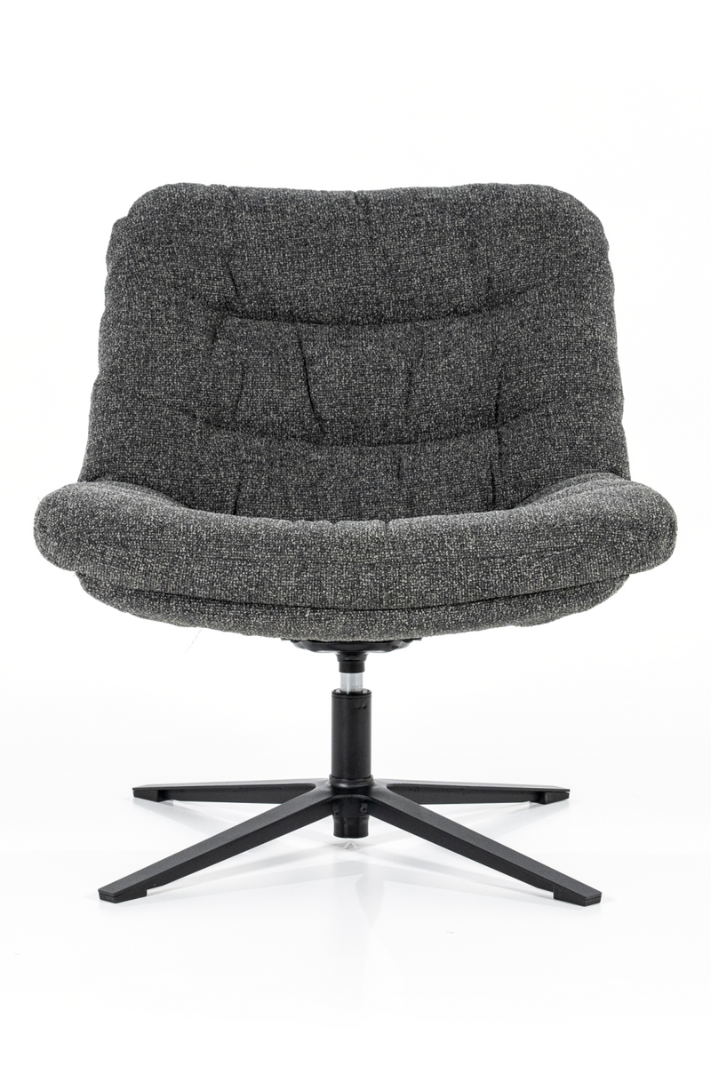 Gray Upholstered Swivel Chair | Eleonora Danica | Oroatrade.com