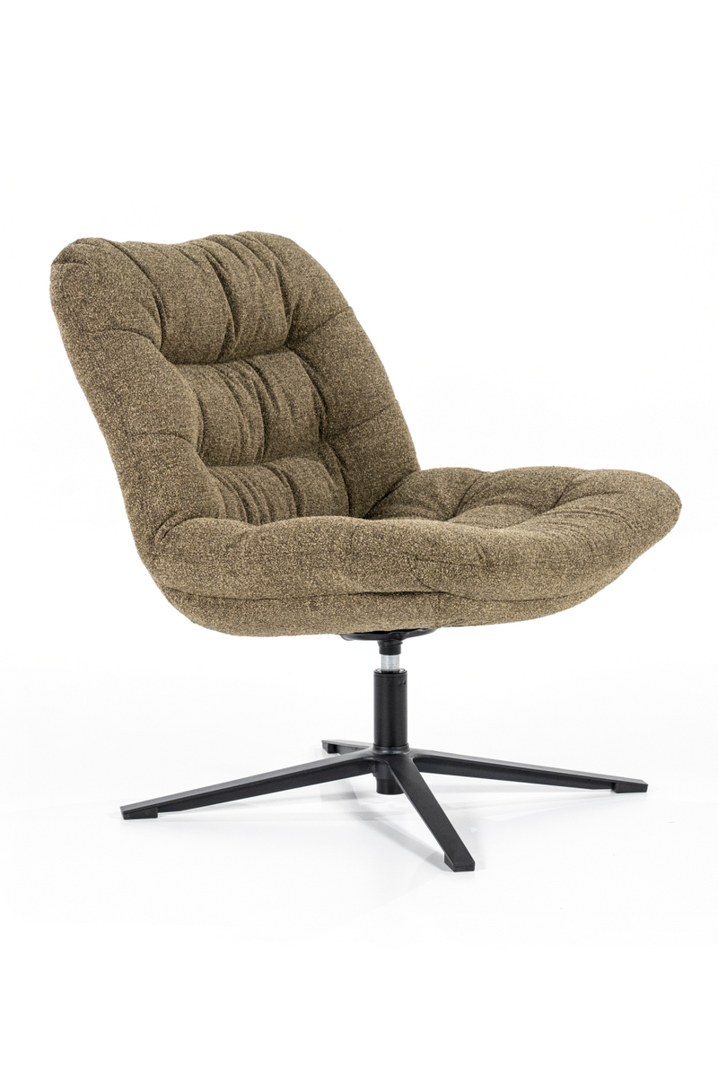 Green Upholstered Swivel Chair | Eleonora Danica | Dutchfurniture.com