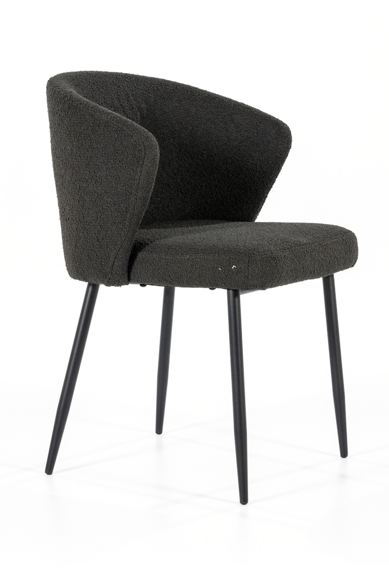 Black Curved Back Dining Chair | Eleonora Santos | Dutchfurniture.com