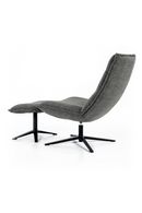 Gray Swivel Chair With Footstool | Eleonora Marcus | Dutchfurniture.com