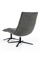 Gray Swivel Chair With Footstool | Eleonora Marcus | Dutchfurniture.com