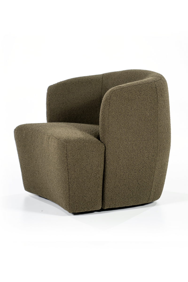 Boucle Upholstered Barrel Chair | Eleonora Charlotte | Oroatrade.com
