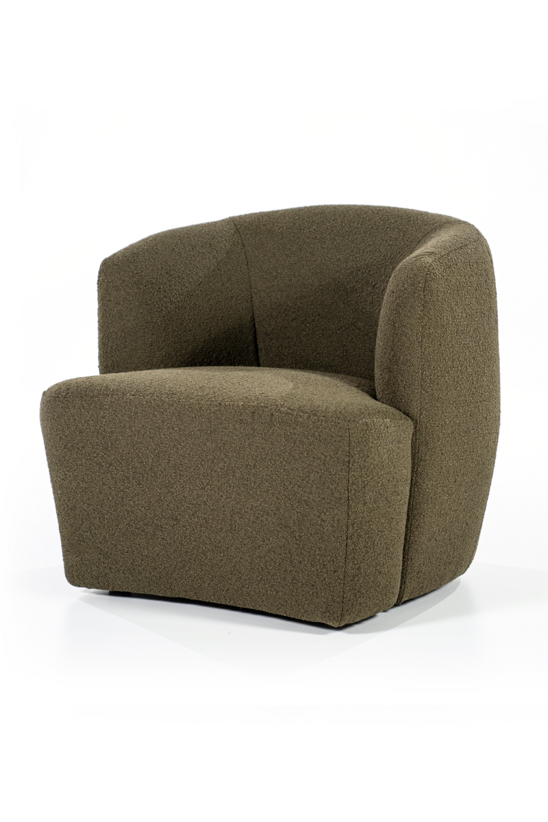 Boucle Upholstered Barrel Chair | Eleonora Charlotte | Oroatrade.com