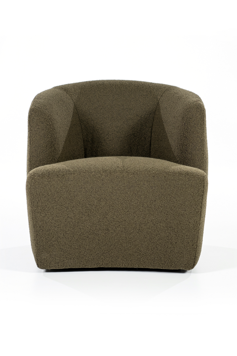 Boucle Upholstered Barrel Chair | Eleonora Charlotte | Oroatrade.com