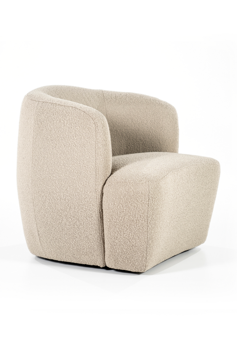 Boucle Upholstered Barrel Chair | Eleonora Charlotte | Oroatrade.com