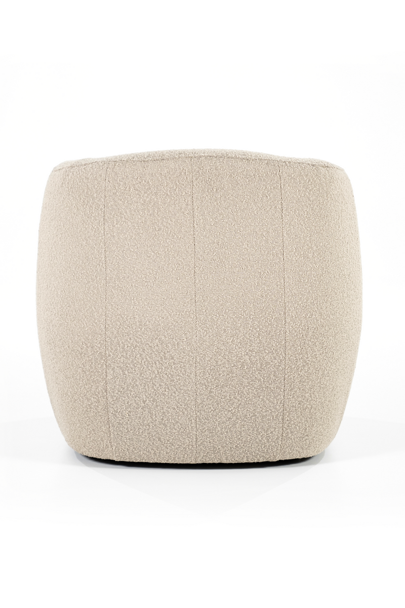Boucle Upholstered Barrel Chair | Eleonora Charlotte | Oroatrade.com