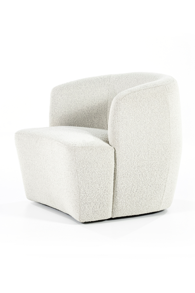 Boucle Upholstered Barrel Chair | Eleonora Charlotte | Oroatrade.com