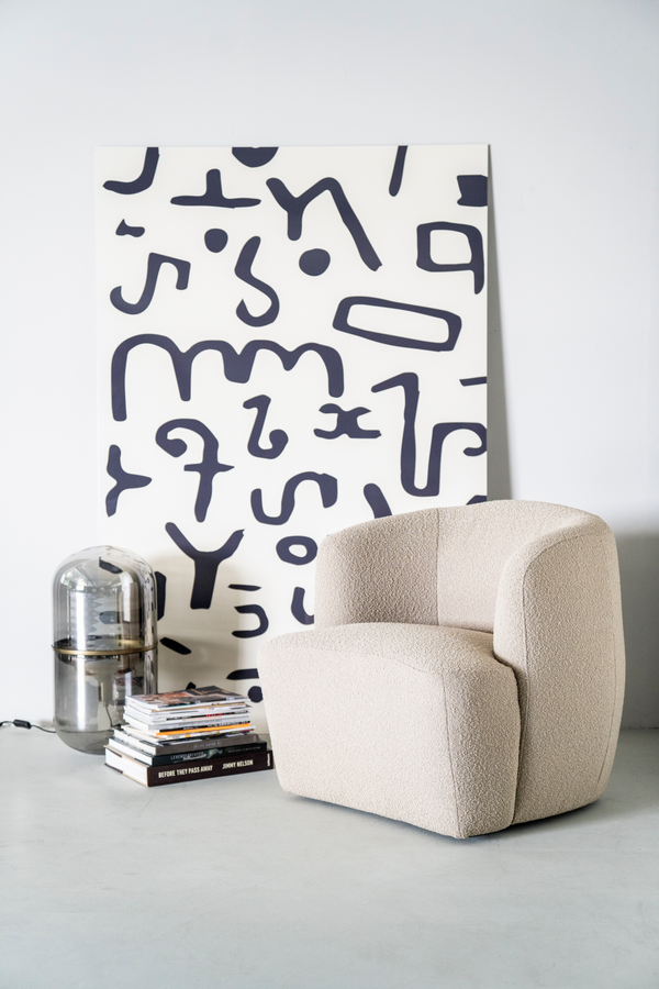 Boucle Upholstered Barrel Chair | Eleonora Charlotte | Oroatrade.com