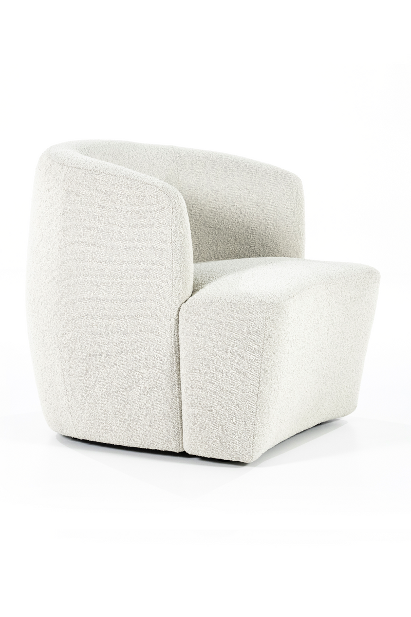 Boucle Upholstered Barrel Chair | Eleonora Charlotte | Oroatrade.com