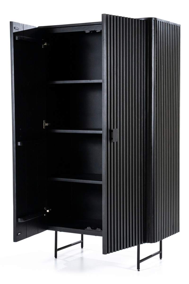Black Mango Wood Cabinet | Eleonora Remi | Oroatrade.com