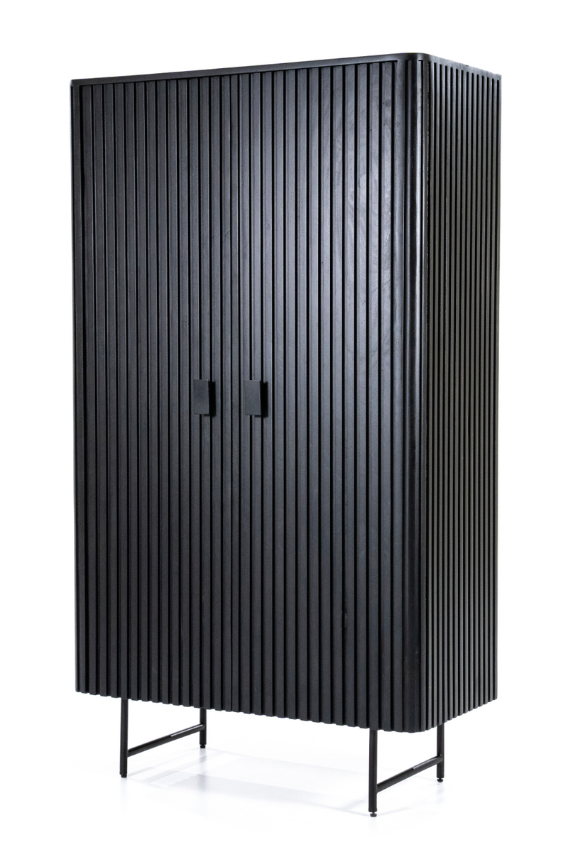 Black Mango Wood Cabinet | Eleonora Remi | Oroatrade.com