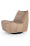 Chanelled Leather Lounge Chair | Eleonora Matthew | Dutchfurniture.com