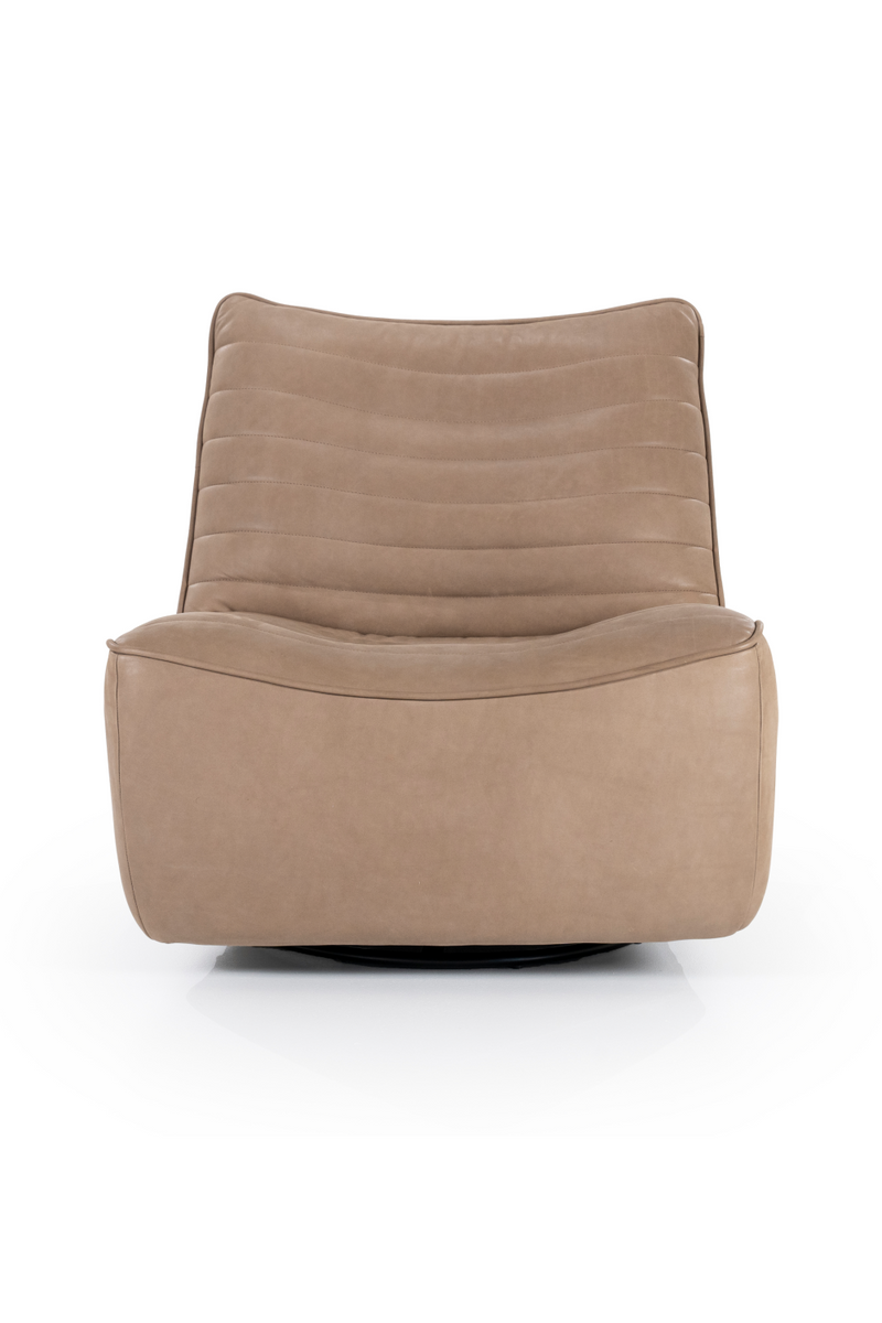 Chanelled Leather Lounge Chair | Eleonora Matthew | Dutchfurniture.com