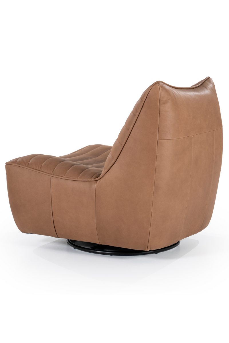 Chanelled Leather Lounge Chair | Eleonora Matthew | Dutchfurniture.com