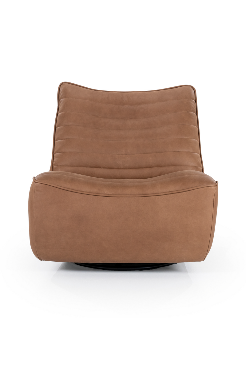 Chanelled Leather Lounge Chair | Eleonora Matthew | Dutchfurniture.com