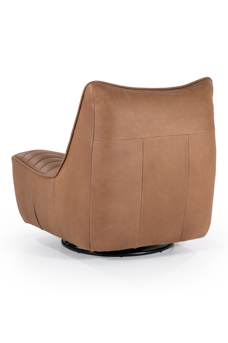 Chanelled Leather Lounge Chair | Eleonora Matthew | Dutchfurniture.com