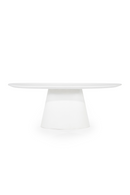 White Oval Glass Dining Table | Eleonora Elin | Dutchfurniture.com