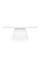 White Oval Glass Dining Table | Eleonora Elin | Dutchfurniture.com