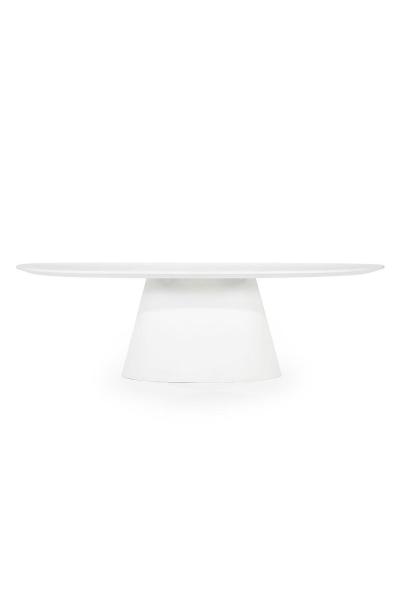 White Oval Glass Dining Table | Eleonora Elin | Dutchfurniture.com