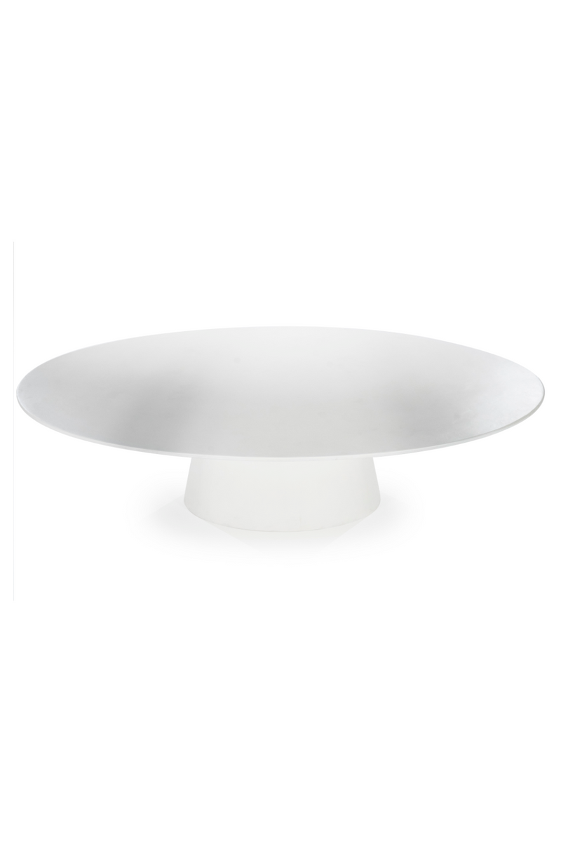 White Oval Glass Dining Table | Eleonora Elin | Dutchfurniture.com