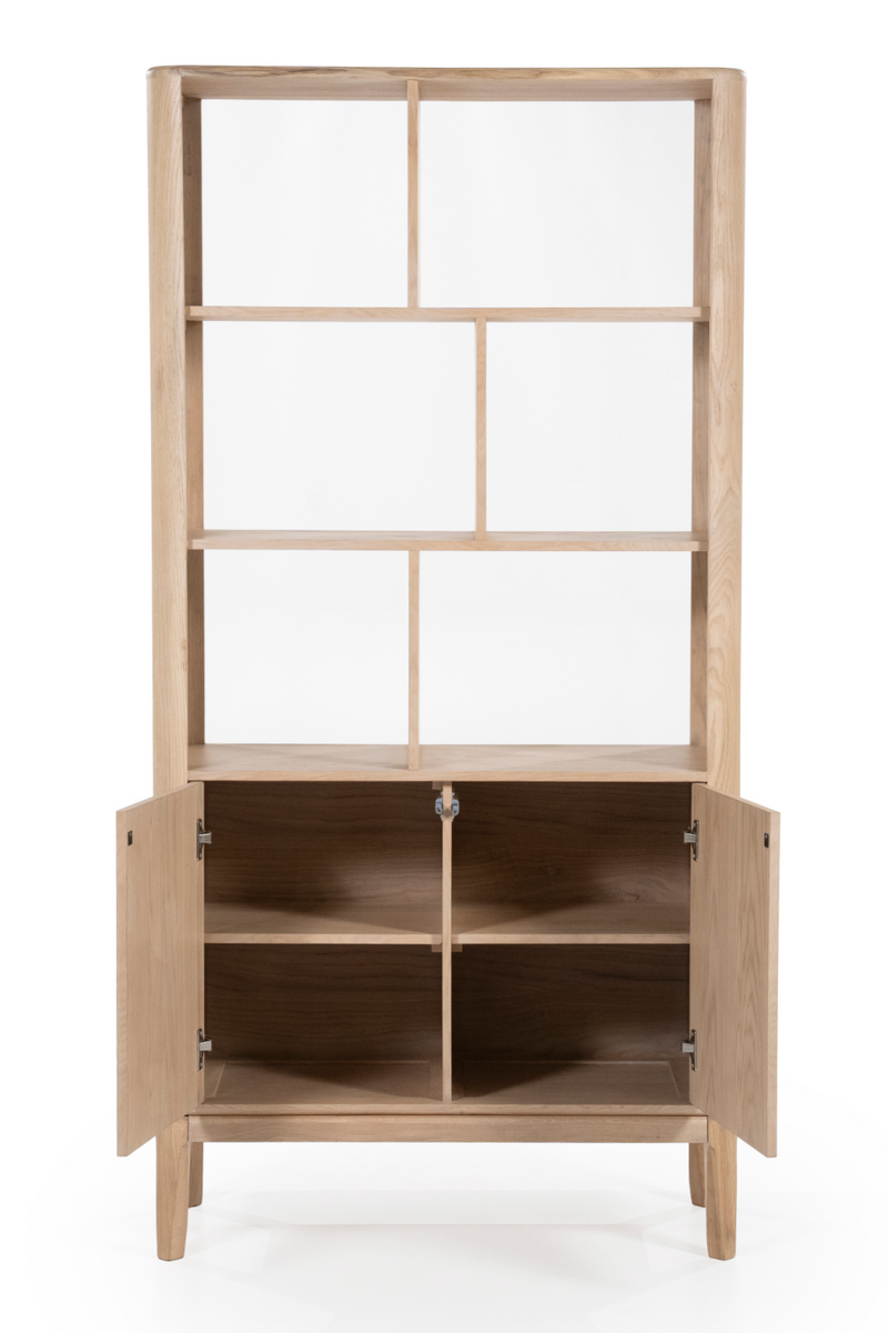 Oak 2-Door Bookcase | Eleonora Harvey | Oroatrade.com