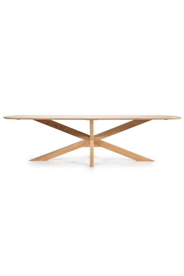 Natural Acacia Wood Dining Table | Eleonora Nikki | Dutchfurniture.com
