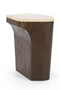 Pentagon Travertine Side Table | Eleonora Luna | Oroatrade.com